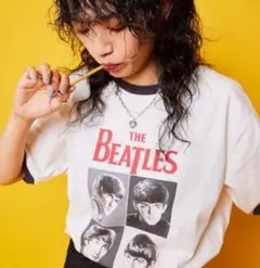 THE BEATLES Tシャツ XLサイズ リンガーTシャツ