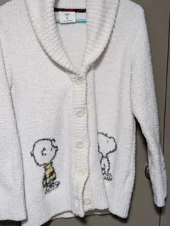 ジェラートピケ　PEANUTSコラボ　スヌーピー　カーディガン ホワイト