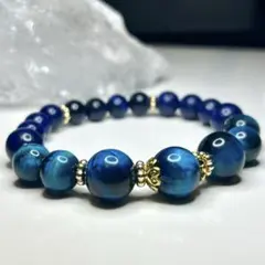 【金運・仕事運】 ブルータイガーアイ 12mm玉 ブレスレット パワーストーン