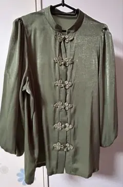 チャイナブラウス jouetie カーキー