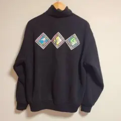 デサント社製 adidas SNOW BOARDING ハーフジップ スウェット