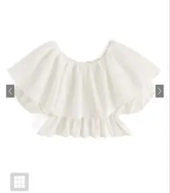GRL フリルオフショルダー ブラウス M ホワイト
