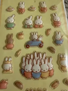 【新品】ぷくぷくシール　ミッフィ　黄色