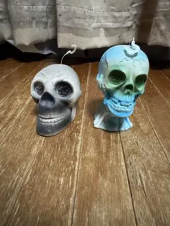 髑髏骸骨　レトロ　スカル　ホラー　ビンテージ チープト　モンスター　2個