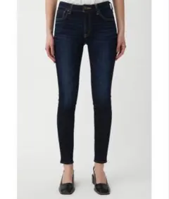 moussy マウジー ダークブルー スキニーデニム ハイウエスト