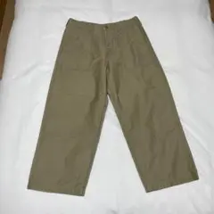 日本製 FRECKLE フリークル ワークパンツ カーゴパンツ カーキベージュ
