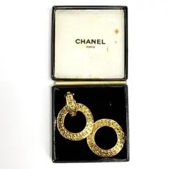 CHANEL ゴールド リング型イヤリング