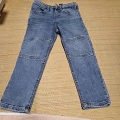 デニムボトムス パッチワーク風