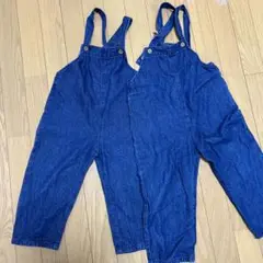 お揃い　110.120 オーバーオール
