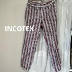 INCOTEX パンツ　チェックのサムネイル