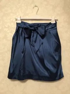LANVIN en Bleu リボン付きスカート 38