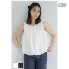 coca バルーンノースリーブブラウス