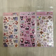 ラメ入り樹脂もりシール♡３点セット♡キティ♡正規品♡