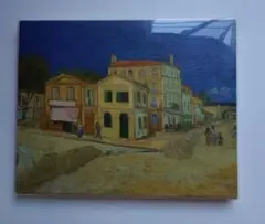 S.Miyata サイン入 油彩画 風景画 海辺の街並み 額装 インテリア