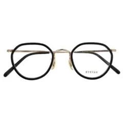 EYEVAN E-0515（47） PBK/G PIANO BLACK/GOLD