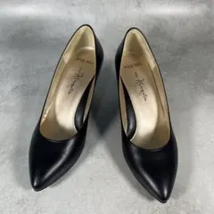 ✨美品✨ 銀座かねまつ　パンプス ポインテッドトゥー レザー