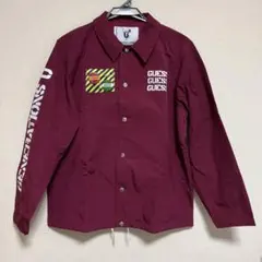 GUESS GENERATIONS コラボ　コーチジャケット　バーガンディー