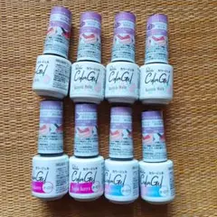 ジェルネイル　 3色　8本　セット　ホロ　グリッター　オーロラ　UV　LED