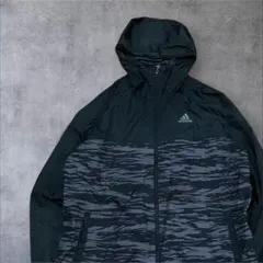 00s アディダス adidas 迷彩柄 フード付きナイロンジャケット