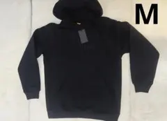 新品 MUALINO ユニセックス ゴールド ブラック シンプル パーカー M
