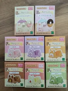 シルバニア キラキラくじ ドーナツワゴン（E賞）とロールケーキ（F賞）セット