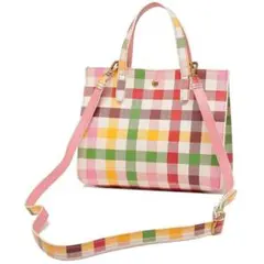 【新品・未使用】キャスキッドソン　ショルダーバッグ　チェック