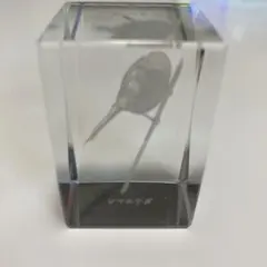 シマエナガ クリスタルガラス 置物 3Dレーザー彫刻♡のサムネイル