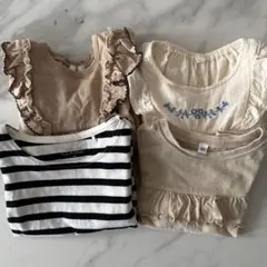 西松屋　バースデイ　長袖Tシャツ　4枚セット　80センチ