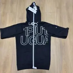 【新品タグ付】1PIU1UGUALE3 ブラック フルジップパーカー
