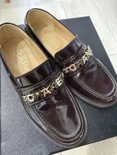 CHANEL ローファー 36.5 ダークブラウン 極美品 - メルカリ