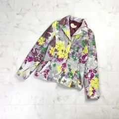ETRO 花柄プリント中綿ジャケット グレー サイズ42*KD419のサムネイル