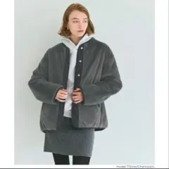 COCA リバーシブルキルティングブルゾン （Charcoal）　ＸＬ