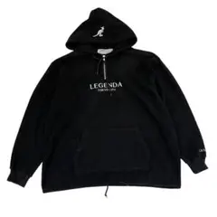 LEGENDA KANGOL コラボ スウェット パーカー 黒 F