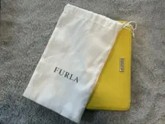 FURLA ・イエロー 長財布 保存袋付き