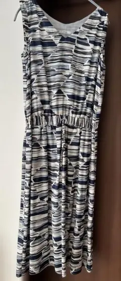 ノースリーブ ロングワンピース