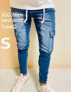 JGG.Men ジェギングメン スウェットデニム スキニーパンツ mwaxl 
