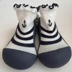 アティパス ファーストシューズマリンボーダー 12.5