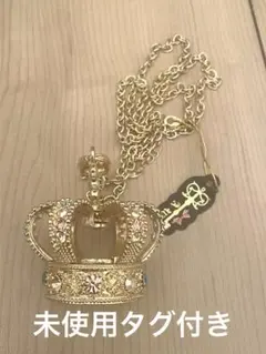 新品未使用　水曜日のアリス　ビッグクラウンネックレス　ゴールド