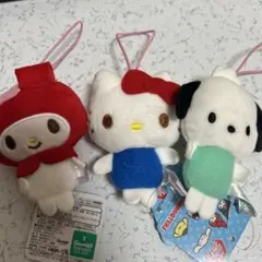 サンリオキャラクターズ　ベーシックカラーマスコット　マイメロ　キティ　ポチャッコ