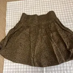 ヒョウ柄フレアスカート　F