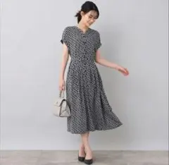 極美品 5.9万マッキントッシュロンドン 幾何学柄 ジオメ シャツ