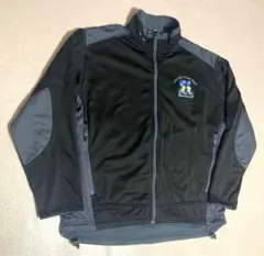 PORT AUTHORITY 企業ロゴ ナイロン スポーツジャケット 裏フリース