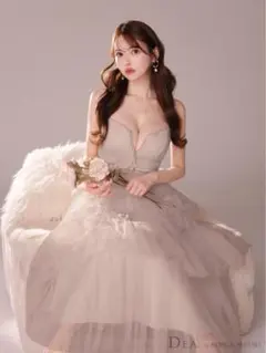 DEA by ROBE de FLEURSドレス ピンクベージュS