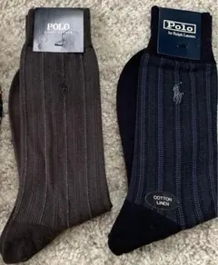 未使用　2足セット　ポロラルフローレン メンズ　靴下　ソックス　POLO 紳士