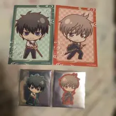 秋田限定】銀魂展 カフェ フード特典 ピッグ タグ 真選組 近藤 土方