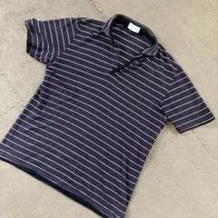 ボイコット黒とピンクのストライプのポロシャツ、Mサイズ位です。