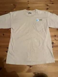 at&tMADE IN USA ポケット Tシャツ企業系モバイルbayside