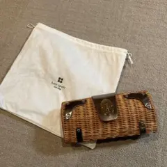 kate spade ラタン クラッチバッグ 保存袋付き