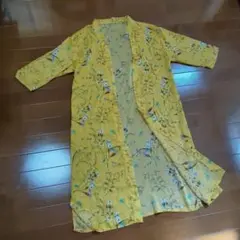 Primazel 花柄イエローカーディガン Mサイズ