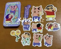 ① クレヨンしんちゃん スライドケース&ステッカーセット　ぶりぶりざえもん